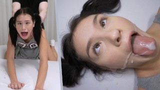 CUM DUMPSTER LIFE – 18 Yo College Teen Matty USED By Her Ruthless Landlord