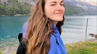 Cute stepsis Creampied massively to orgasm after family trip !!!